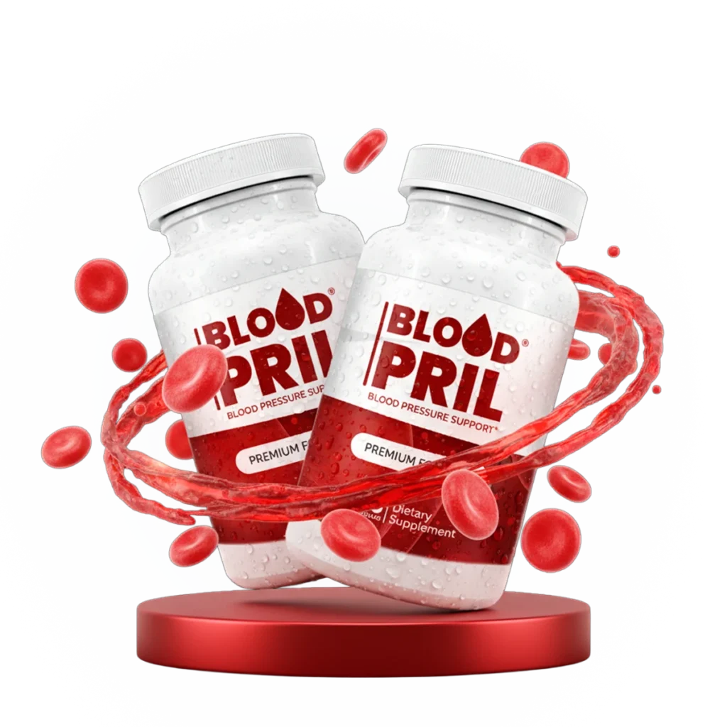 BloodPril bottle — premium blood pressure support supplement